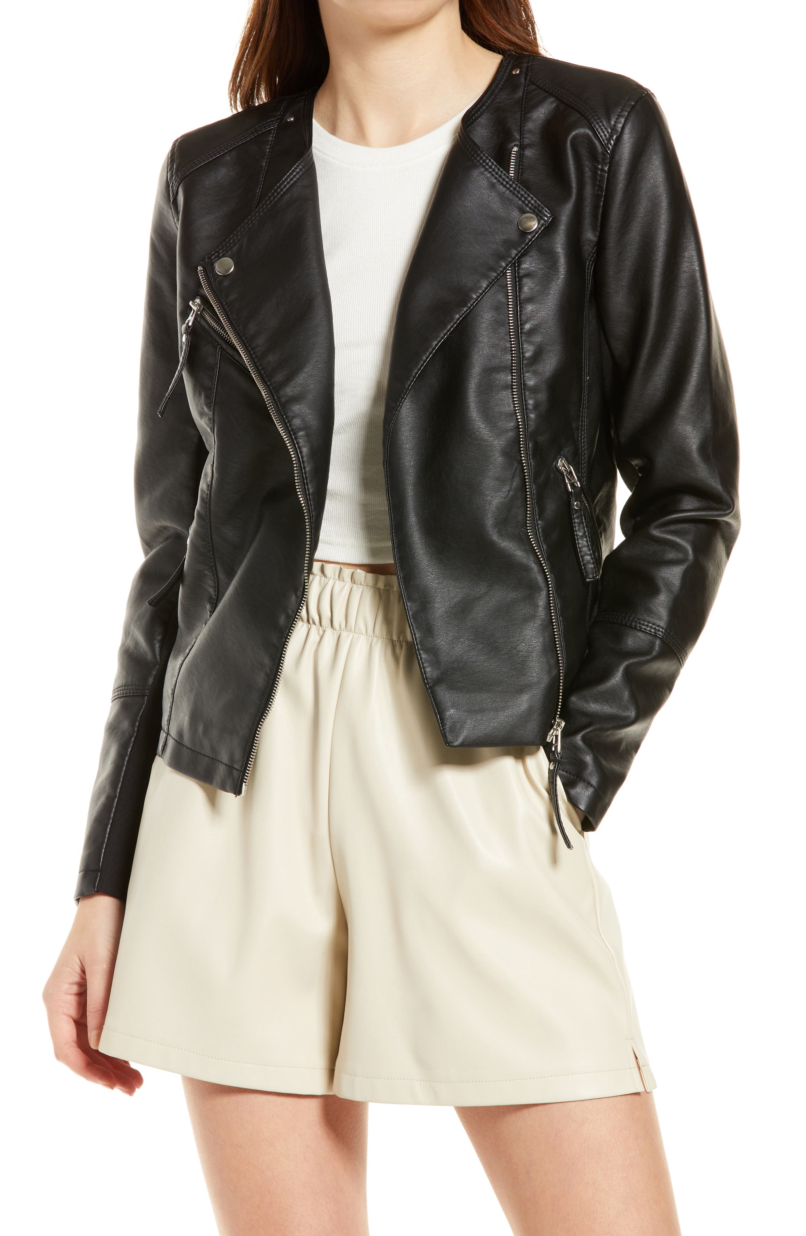 vero moda leather jacket price