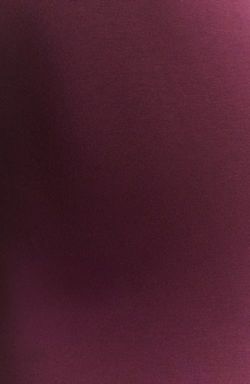 Shop Naked Wardrobe Butter Boat Neck Bodysuit In Dark Plum