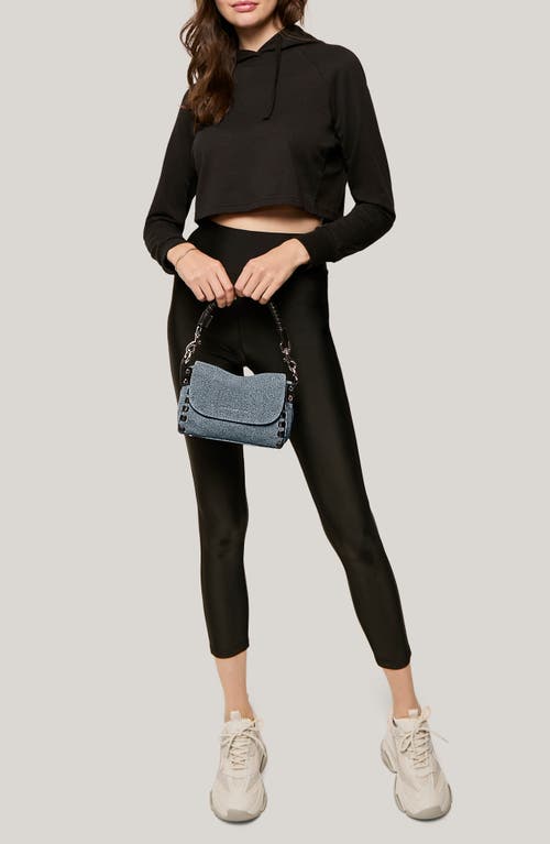 Aimee Kestenberg Mini Zen Leather Crossbody Bag In Denim Leather