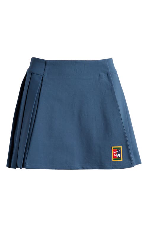 Shop Nike X Yoon Ahn Pleated Miniskirt In Armory Navy