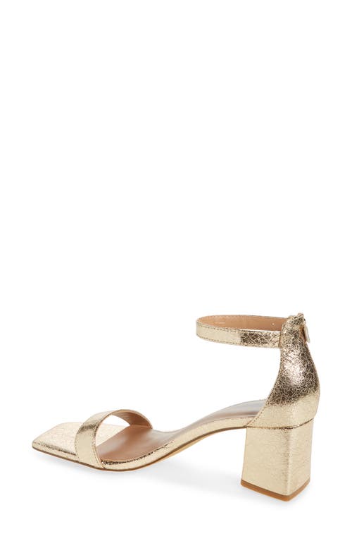 Shop Abound Finn Ankle Strap Sandal In Gold Crinkle