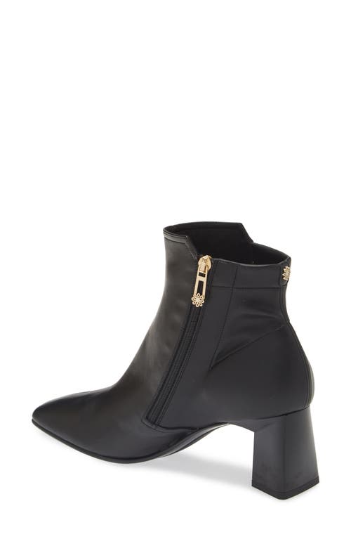 Naot Dolly Square Toe Bootie In Stretch Nappa Leather/black