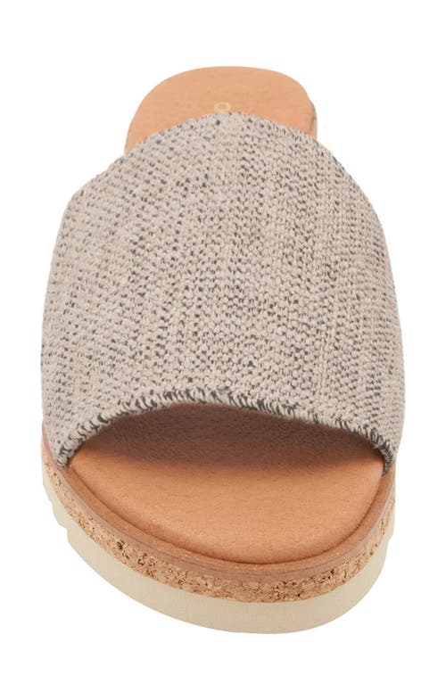 Shop Andre Assous André Assous Nessie Espadrille Wedge Slide Sandal In Black/beige