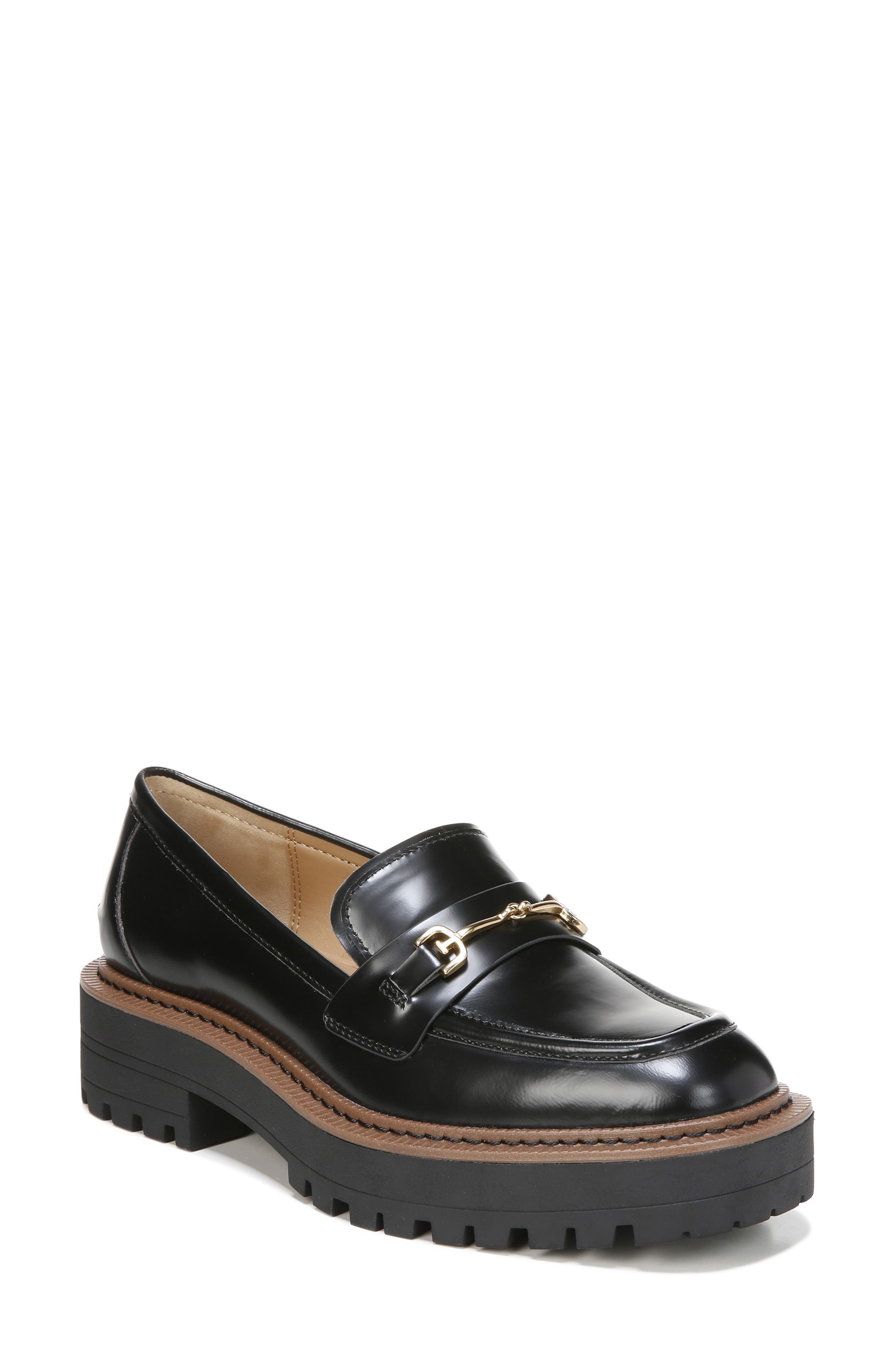 Women cute tassel loafers patent leather platform slip on casual flat heel shoes 