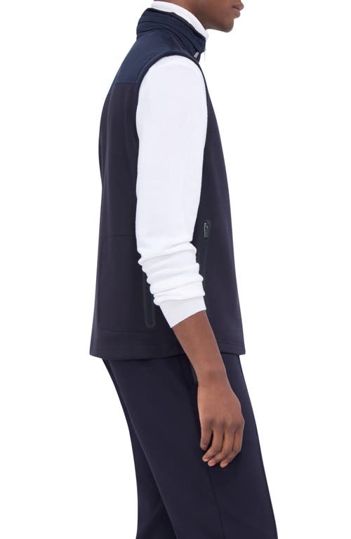 Shop Bugatchi Knit Vest In Navy