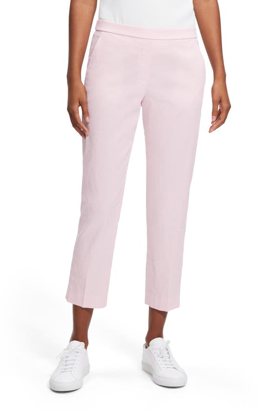 Theory Pull-on Crop Pants In Soft Pink - 18s