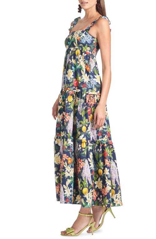 Shop Sachin & Babi Giorno Floral Stretch Cotton Sundress In Alto Giardino