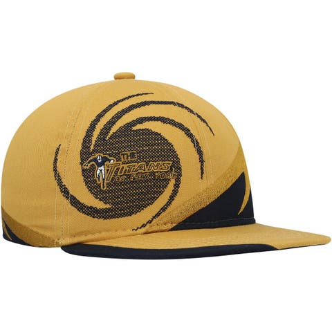 Men's Mitchell & Ness Gold Oakland Athletics Curveball Trucker Snapback Hat