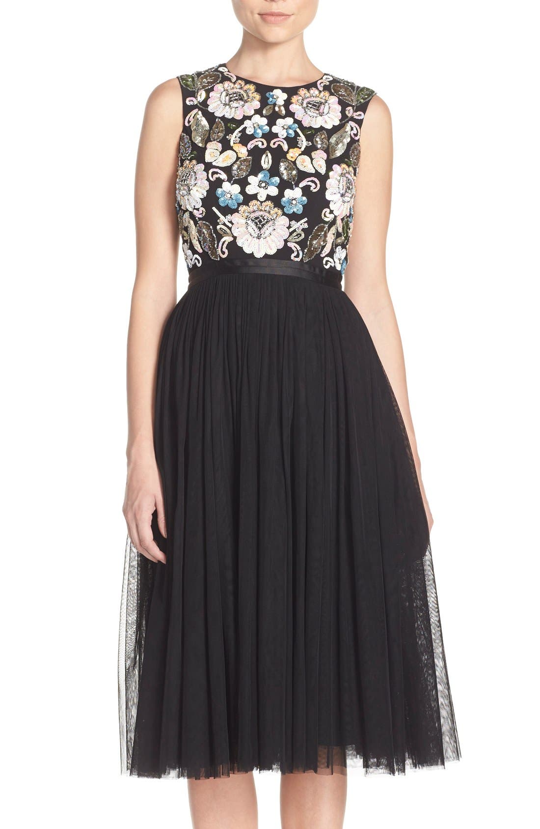 Needle & Thread 'Asian Garden' Embellished & Tulle Dress