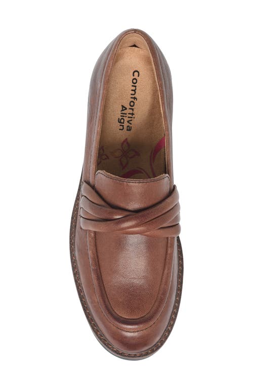 Comfortiva Lilac Lug Sole Loafer In Cafe