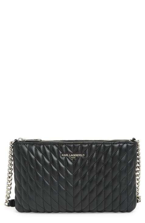 KARL LAGERFELD MAYBELLE KARL & KAT LOGO CAMERA/CROSSBODY BAG