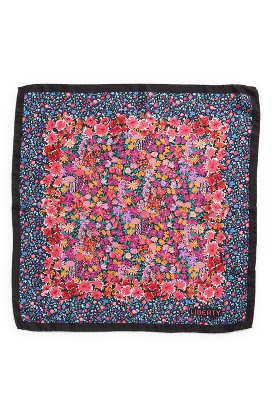 Shop Liberty London Floral Medley Silk Scarf In Pink