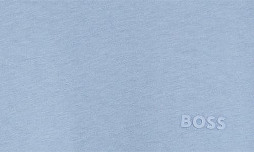 Shop Hugo Boss Boss Thompson Solid T-shirt In Blue