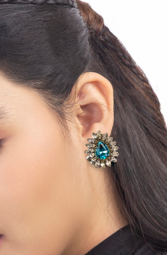 DEEPA GURNANI DEEPA GURNANI LEESHA CRYSTAL POST EARRINGS