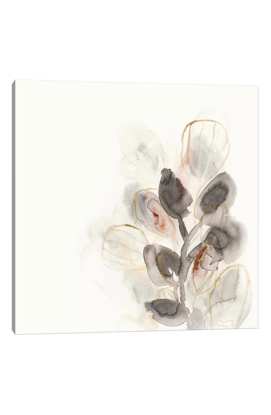 Icanvas Abstract Flowers Canvas Wall Art In White