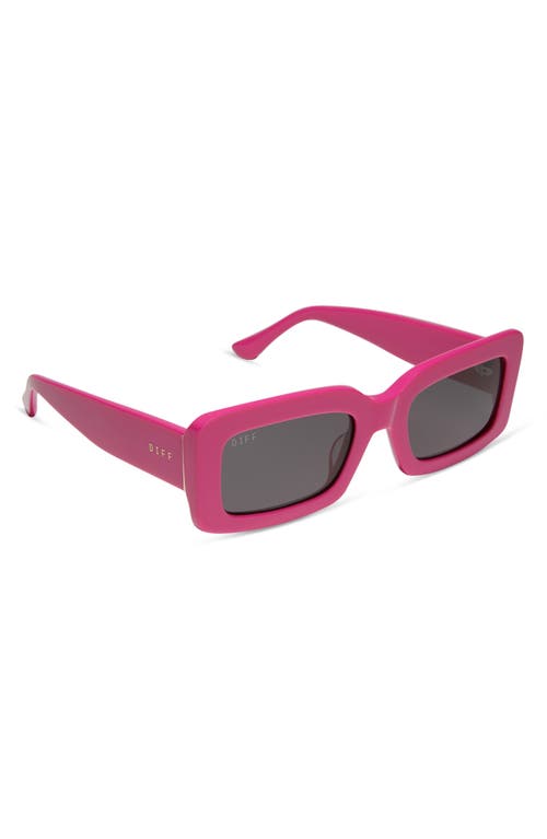 Shop Diff Indy 51mm Rectangular Sunglasses In Pink