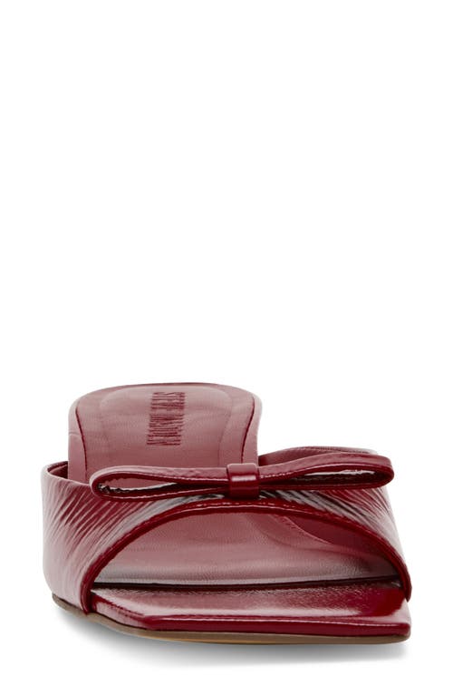 Shop Steve Madden Meme Sandal In Red Leather