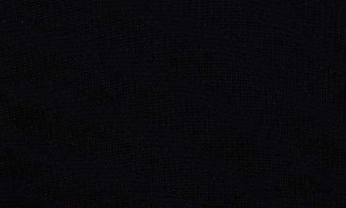Bruno Magli Merino Wool Diagonal Textured Plaited Sweater In Black