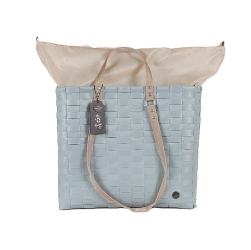 Handed By Go! Sport Recycled Plastic Weekender Bag In Steel Grey/cream White