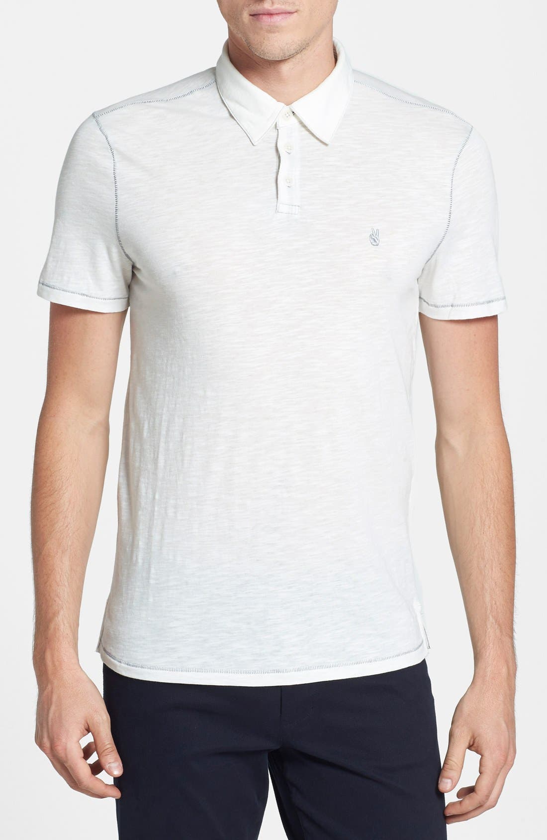 UPC 883959893196 product image for Men's John Varvatos Star Usa Slim Fit Polo, Size Medium - White | upcitemdb.com