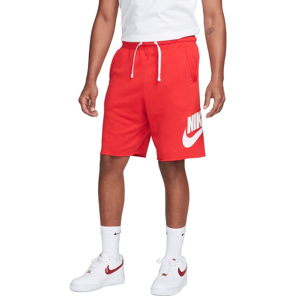 Nike Club Alumni Sweat Shorts In Red