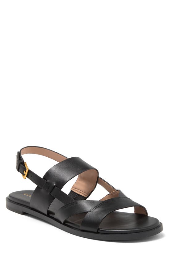 Cole Haan Fawn Slingback Sandal In Black Leather