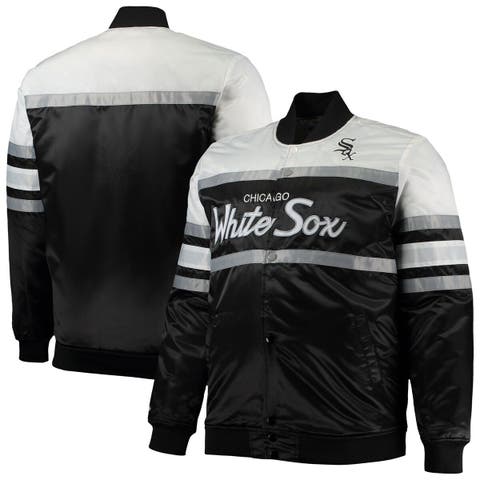 Chicago White Sox JH Design Big & Tall Full-Snap All-Leather Jacket - Black
