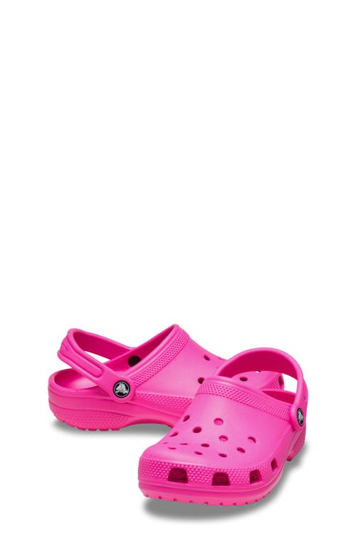 Shop Crocs Kids' Classic Clog In Pink Crush