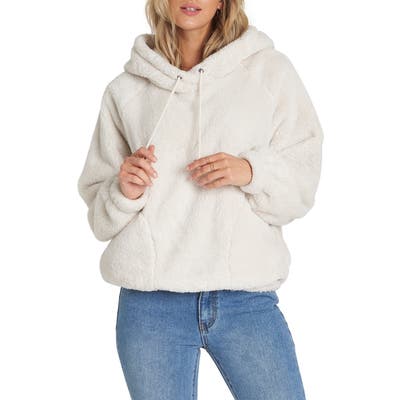 Billabong Warm Regards Fleece Hoodie, White