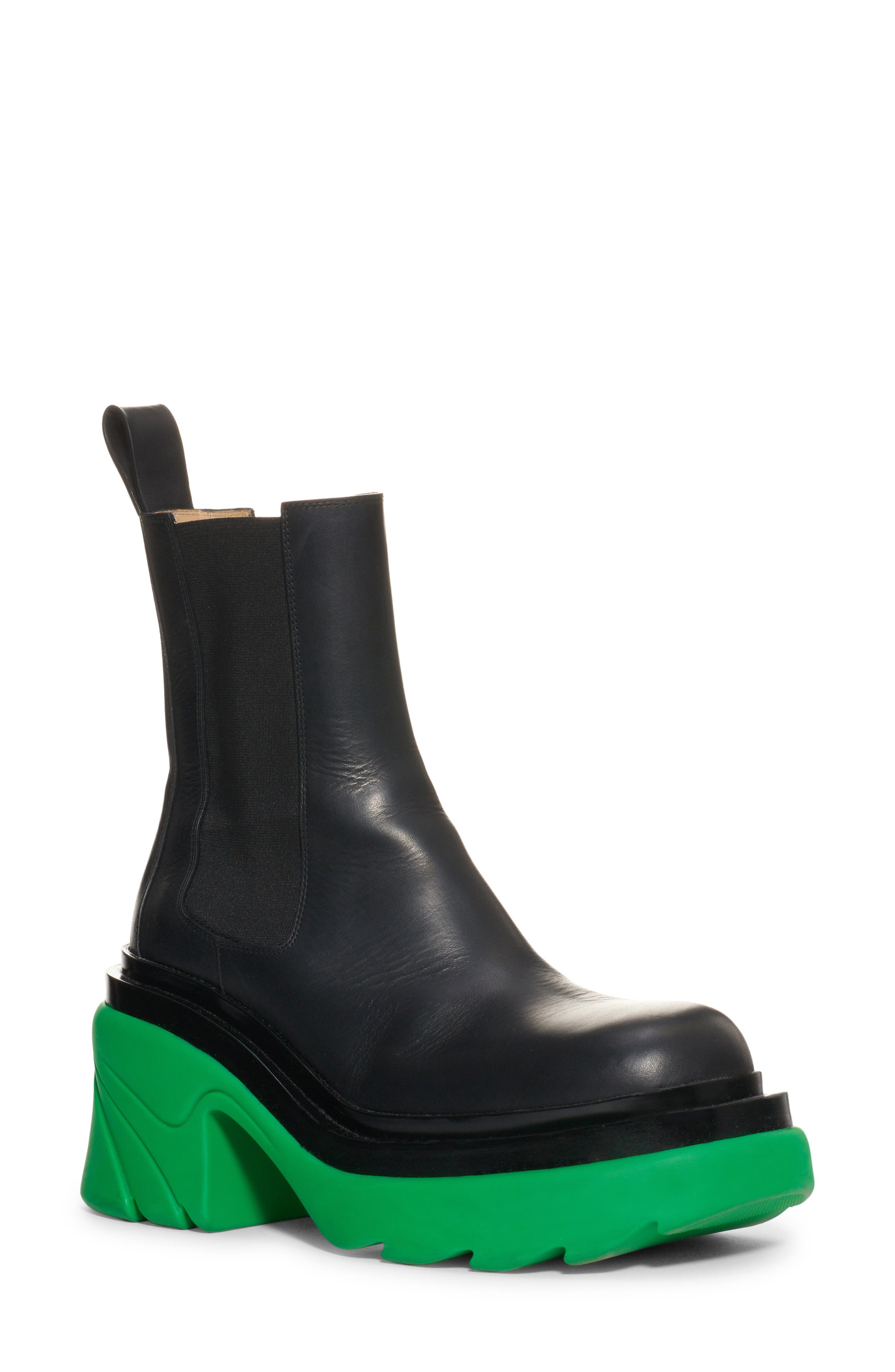 bottega green sole boots