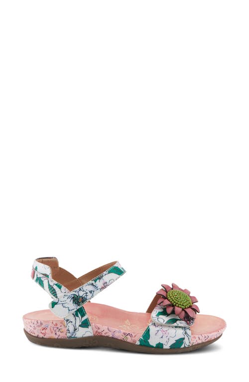 Shop L'artiste By Spring Step Gladystee Ankle Strap Sandal In Pink Multi