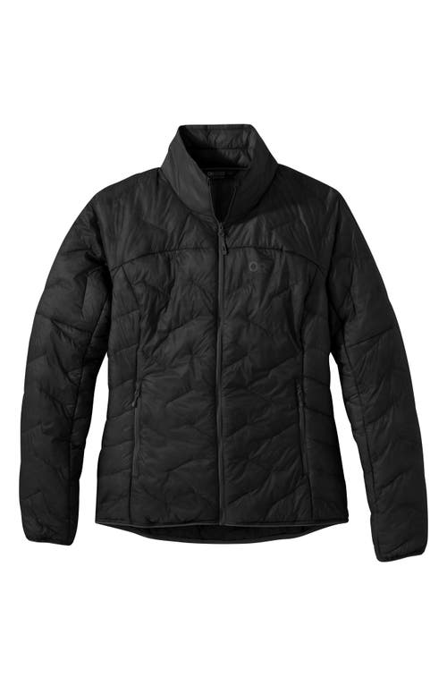 SuperStrand Lightweight Packable Water Resistant Puffer Jacket in Black