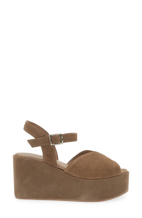 Cordani Jenna Platform Wedge Sandal In Crosta Fango