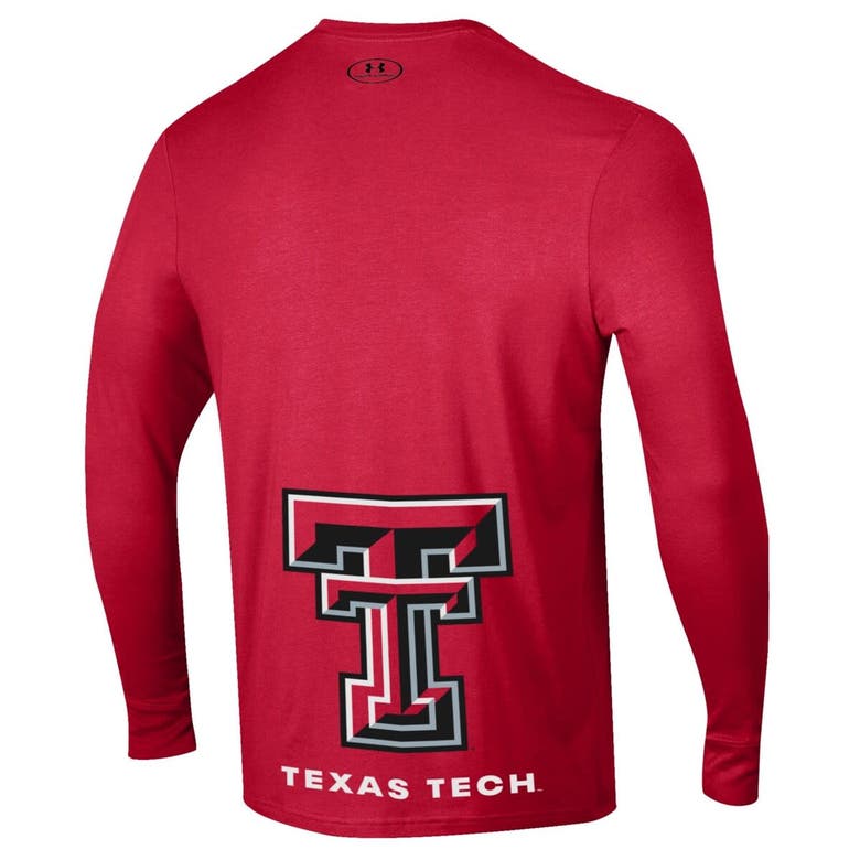 Shop Under Armour Unisex   Red Texas Tech Red Raiders 2024 On-court Bench Unity Performance Long Sleeve T-