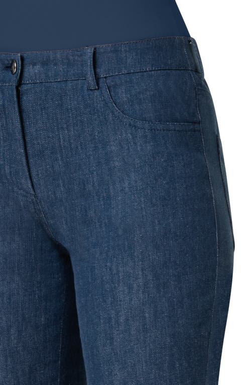 Akris Magda Stretch Denim Pants In Blue