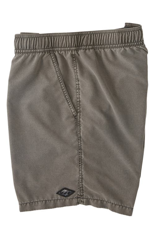 Shop Billabong All Day Layback Swim Trunks In Black