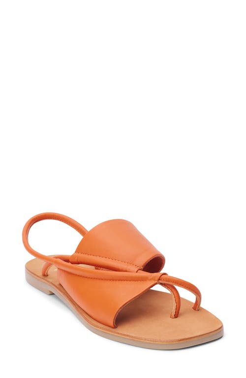 Shayla Asymmetric Slingback Sandal in Orange