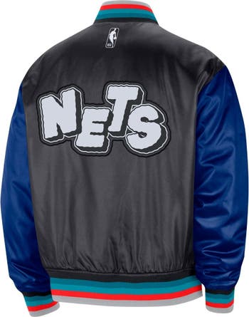 Men's Nike Charcoal Brooklyn Nets 2023/24 City Edition Courtside Premier  Full-Snap Bomber Jacket