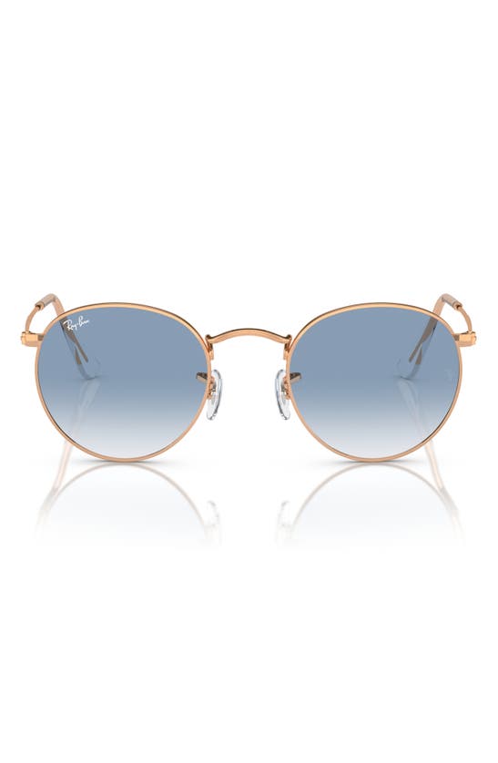 Shop Ray Ban Ray-ban Icons 50mm Retro Sunglasses In Rose Gold