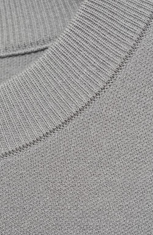 Mango Regular Fit Fine Knit Sweater In Grey
