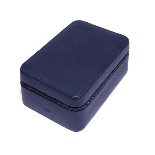 Shop Rapport London Hyde Park Four Zip Case In Navy