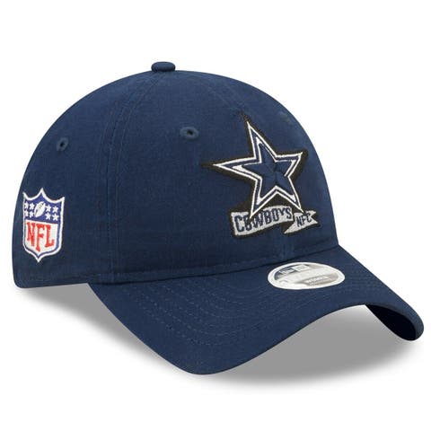 Youth Dallas Cowboys New Era White/Navy 2019 NFL Sideline Home Alternate  9TWENTY 1960s Adjustable Hat