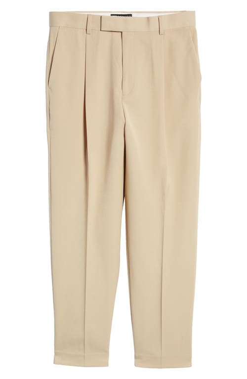 ASOS DESIGN Oversize Tapered Trousers in Stone