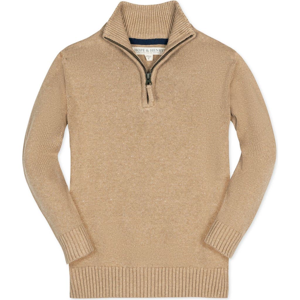 HOPE & HENRY HOPE & HENRY BOYS' ORGANIC HALF ZIP SWEATER, KIDS