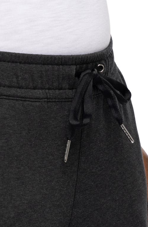 Travismathew Cloud Drawstring Fleece Joggers In Heather Black