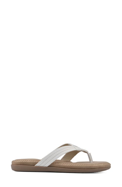 Shop Cliffs By White Mountain Fateful Flip Flop In White/smooth