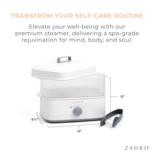 Zadro Towel Steamer In White/gray