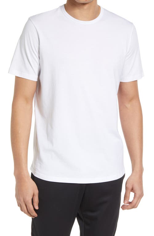 Crewneck Pima Cotton T-Shirt in Whiteout