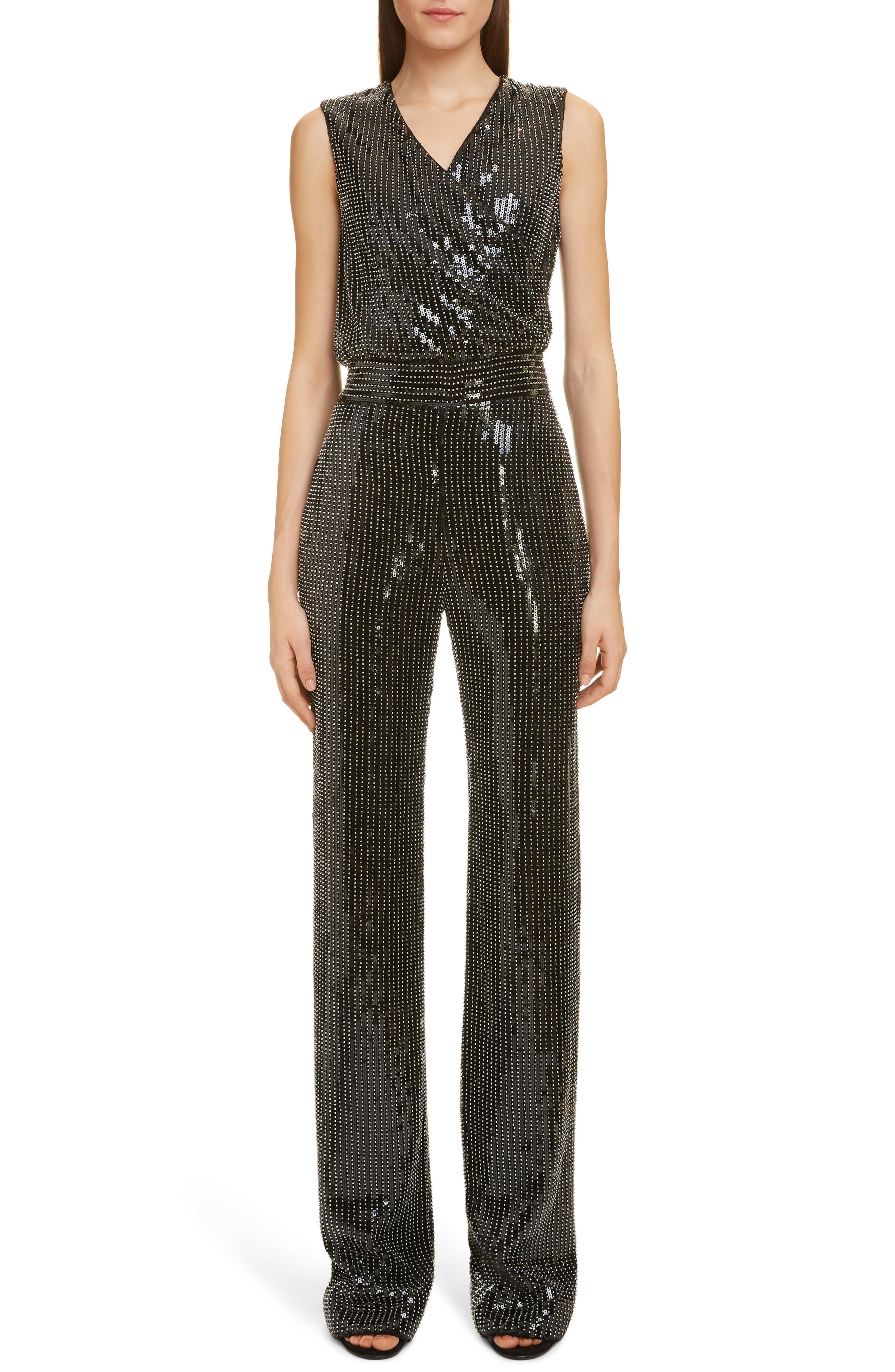 sparkly fitted jumpsuit