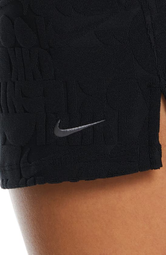 Shop Nike Retro Flow Cover-up Shorts In Black